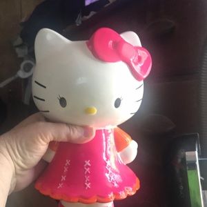 Hello Kitty Ceramic Piggy Bank (2012) w/Stopper